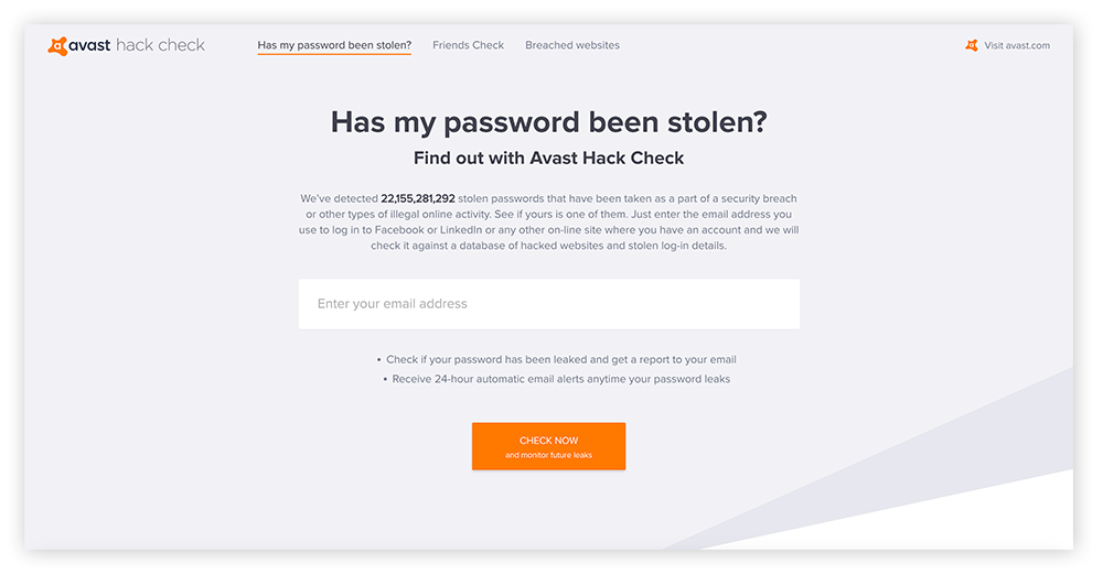 Avast hack check что это